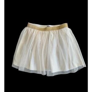 Epic Theads Girls Gold & Cream Tulle/Tutu Skirt Size 6X